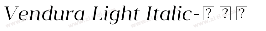 Vendura Light Italic字体转换